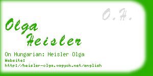 olga heisler business card